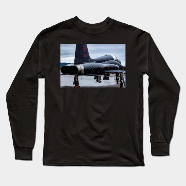 Black T-38 from 9th Recon Wing at Beale AFB Long Sleeve T-Shirt by acefox1